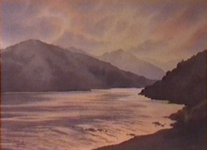 Sunset at Iinversnaid Loch Lomond.JPG